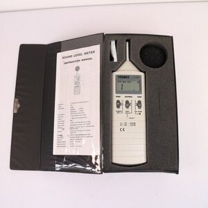 TENMA 72-860 Digital Sound Level Meter dB Noise Tester w/ Case Manual